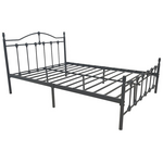 Κρεβάτι Wotso Pakoworld Μεταλλικό σε Μαύρη Απόχρωση 150x200εκ