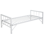 Κρεβάτι-Καναπές Remmie Pakoworld Μέταλλο Λευκό 90x190εκ