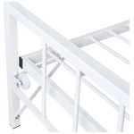 Κρεβάτι-Καναπές Remmie Pakoworld Μέταλλο Λευκό 90x190εκ