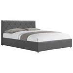 Κρεβάτι Dreamie Pakoworld με Αποθηκευτικό Χώρο Βελούδο Ανθρακί 160x200εκ