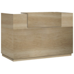 Γραφείο Reception Lotus Pakoworld σε Χρώμα Φυσικό 200x70x110εκ