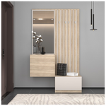 Έπιπλο Εισόδου Halesy Pakoworld Sonoma-Λευκό 67x35.5x179.3εκ