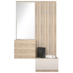 Έπιπλο Εισόδου Halesy Pakoworld Sonoma-Λευκό 67x35.5x179.3εκ