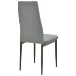 Τραπεζαρία Balou-Parker Pakoworld σετ 5τεμ Μαύρο-Γκρι Φ120x73εκ