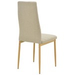 Τραπεζαρία Balou-Parker Pakoworld σετ 5τεμ Λευκό-Μπεζ Φ120x73εκ