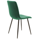 Τραπεζαρία Balou-Noor Pakoworld σετ 5τεμ mdf Μαύρο-Κυπαρισσι Φ120x73εκ