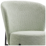 Τραπεζαρία Balou-Houlian Pakoworld σετ 3τεμ mdf Μαύρο-Ύφασμα Μέντα Φ80x73εκ