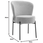 Τραπεζαρία Balou-Houlian Pakoworld σετ 3τεμ mdf Μαύρο-Ύφασμα Μέντα Φ80x73εκ