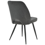 Τραπεζαρία Gustas-Renish Pakoworld σετ 7τεμ Γκρι Μαρμάρου -Μπουκλέ Γκρι 160x80x75εκ