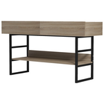 Κονσόλα Vien Pakoworld σε Sonoma-Μαύρη Απόχρωση 139x43x75.5εκ