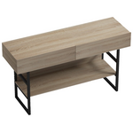 Κονσόλα Vien Pakoworld σε Sonoma-Μαύρη Απόχρωση 139x43x75.5εκ