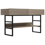 Κονσόλα Vien Pakoworld σε Sonoma-Μαύρη Απόχρωση 139x43x75.5εκ