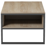 Τραπέζι Σαλονιού Bendon Pakoworld σε Sonoma-Μαύρη Απόχρωση 100x60x44.5εκ