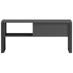 Τραπέζι Σαλονιού Bendon Pakoworld σε Ανθρακί-Μαύρη Απόχρωση 100x60x44.5εκ