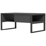 Τραπέζι Σαλονιού Bendon Pakoworld σε Ανθρακί-Μαύρη Απόχρωση 100x60x44.5εκ