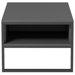 Τραπέζι Σαλονιού Bendon Pakoworld σε Ανθρακί-Μαύρη Απόχρωση 100x60x44.5εκ