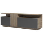 Έπιπλο Τηλεόρασης Vendora Pakoworld σε Sonoma-Ανθρακί Απόχρωση 150x29.5x46.3εκ