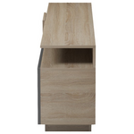 Έπιπλο Τηλεόρασης Vendora Pakoworld σε Sonoma-Ανθρακί Απόχρωση 150x29.5x46.3εκ