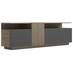 Έπιπλο Τηλεόρασης Vendora Pakoworld σε Sonoma-Ανθρακί Απόχρωση 150x29.5x46.3εκ