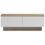 Τραπέζι Σαλονιού Winey Pakoworld σε Sonoma-Λευκή Απόχρωση 90x60x31.5εκ