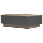 Τραπέζι Σαλονιού Winey Pakoworld σε Sonoma-Ανθρακί Απόχρωση 90x60x31.5εκ