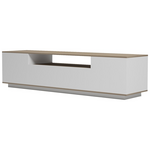 Έπιπλο Τηλεόρασης Winey Pakoworld σε Sonoma-Λευκή Απόχρωση 180x44.5x44.5εκ