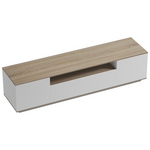 Έπιπλο Τηλεόρασης Winey Pakoworld σε Sonoma-Λευκή Απόχρωση 180x44.5x44.5εκ