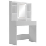 Τουαλέτα Κρεβατοκάμαρας Efilia Pakoworld με led σε Λευκή Απόχρωση 90x40x145εκ