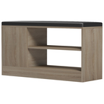 Παπουτσοθήκη-Σκαμπό Deboule Pakoworld 8 Ζευγών σε Sonoma-Μαύρη Απόχρωση 90x30x46εκ