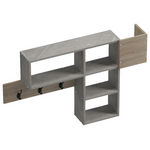 Κρεμάστρα Τοίχου Wenia Pakoworld σε Sonoma Απόχρωση με Μπεζ Μαρμάρου 99.5x15x61εκ