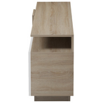 Μπουφές Vendora Pakoworld σε Sonoma-Λευκή Απόχρωση 150x29.5x46.3εκ