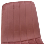 Καρέκλα Noor Pakoworld Βελούδο Σάπιο Μήλο - Πόδια σε Φυσική Απόχρωση 44x53x86εκ