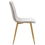 Καρέκλα Noor Pakoworld Βελούδο Γκρι - Πόδια σε Φυσική Απόχρωση 44x53x86εκ