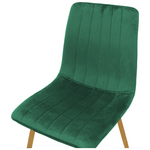 Καρέκλα Noor Pakoworld Βελούδο Κυπαρισσί - Πόδια σε Φυσική Απόχρωση 44x53x86εκ