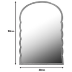 Καθρέπτης Megike Inart Μέταλλο σε Χρυσή Απόχρωση 60x2x90εκ