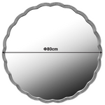 Καθρέπτης Fergan Inart Μέταλλο σε Χρυσή Απόχρωση Φ80x2.5εκ