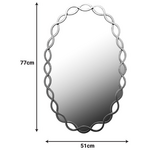 Καθρέπτης Untento Inart Μέταλλο σε Χρυσή Απόχρωση 51x3x77εκ