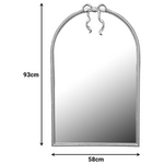 Καθρέπτης Frensia Inart Μέταλλο σε Χρυσή Απόχρωση 58x3x93εκ