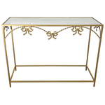 Κονσόλα Frensia Inart Μέταλλο σε Χρυσή Απόχρωση 100x30x80εκ
