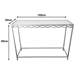 Κονσόλα Benda Inart Μέταλλο σε Χρυσή Απόχρωση 100x30x80εκ