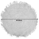 Χαλί Mibre Inart Γιούτα σε Φυσική Απόχρωση Φ120x1εκ