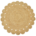 Χαλί Voni Inart Φυσικό Γιούτα Φ150x1εκ