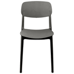 Καρέκλα Berdian Pakoworld Στοιβαζόμενη pp σε Ανθρακί Απόχρωση 38x49x79εκ