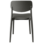 Καρέκλα Berdian Pakoworld Στοιβαζόμενη pp σε Ανθρακί Απόχρωση 38x49x79εκ