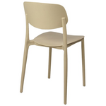 Καρέκλα Berdian Pakoworld Στοιβαζόμενη pp σε Cappuccino Απόχρωση 38x49x79εκ