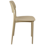 Καρέκλα Berdian Pakoworld Στοιβαζόμενη pp σε Cappuccino Απόχρωση 38x49x79εκ
