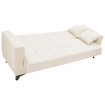 Καναπές-Κρεβάτι με Αποθηκευτικό Χώρο Τριθέσιος Modesto Pakoworld Κρεμ Ύφασμα 215x85x80εκ
