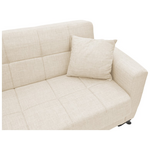 Καναπές-Κρεβάτι με Αποθηκευτικό Χώρο Τριθέσιος Modesto Pakoworld Κρεμ Ύφασμα 215x85x80εκ
