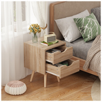 Κομοδίνο Selma Pakoworld σε Φυσική Απόχρωση 29.7x29.7x45εκ