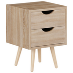 Κομοδίνο Selma Pakoworld σε Φυσική Απόχρωση 29.7x29.7x45εκ